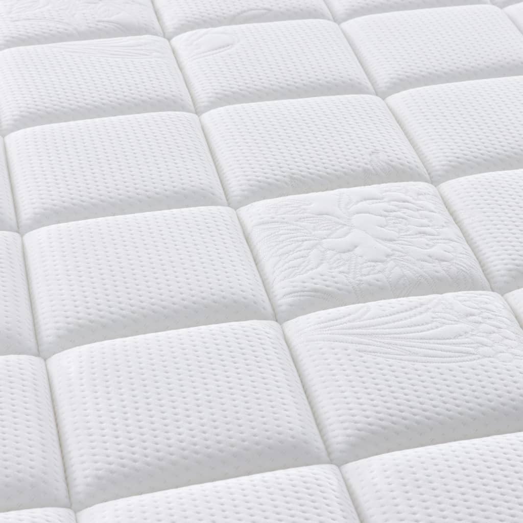 Taschenfederkernmatratze Mittelfest Plus 90 x 200 cm 33 cm Weiß