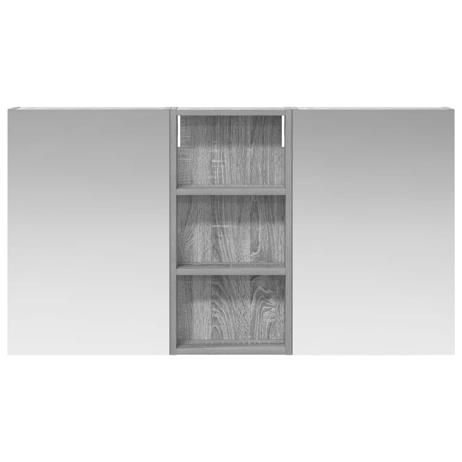 Badezimmerschrank-Set 3 pcs 80 x 10,5 x 50 cm Holzwerkstoff