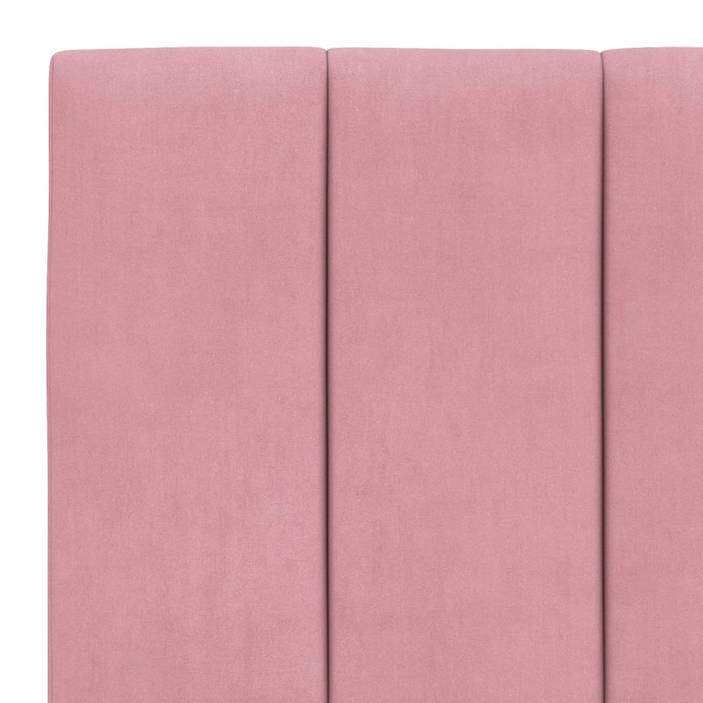 Bett mit Matratze "Hanko" Hellgrau 80x200 cm Samt