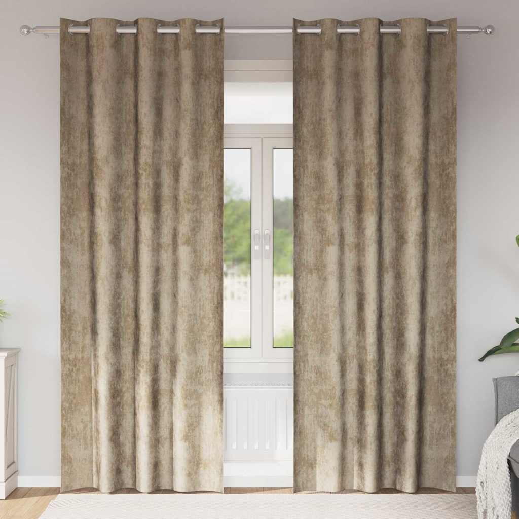 Samtvorhänge mit Vorhängen 2 pcs Weinrot 140 x 140 cm Samt