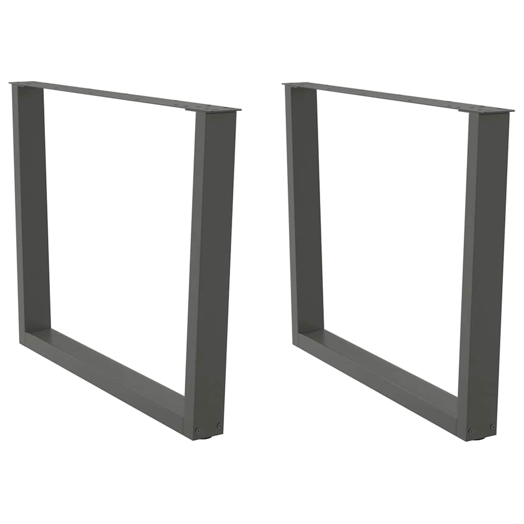 Couchtischbeine V-Form 2 Stück Schwarz 30x(30-31,3) cm Stahl