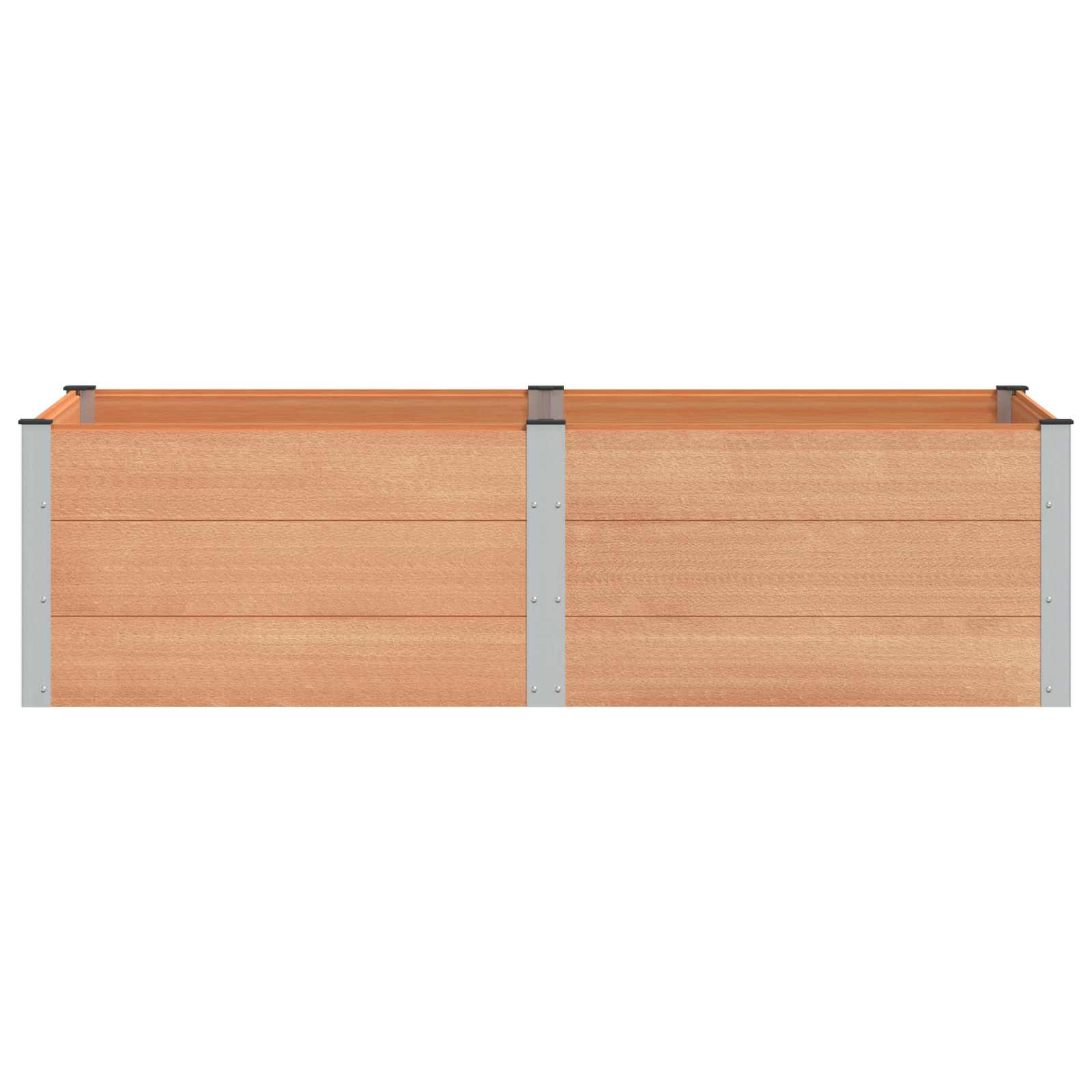 Garten-Hochbeet 200x50x54 cm WPC Grau