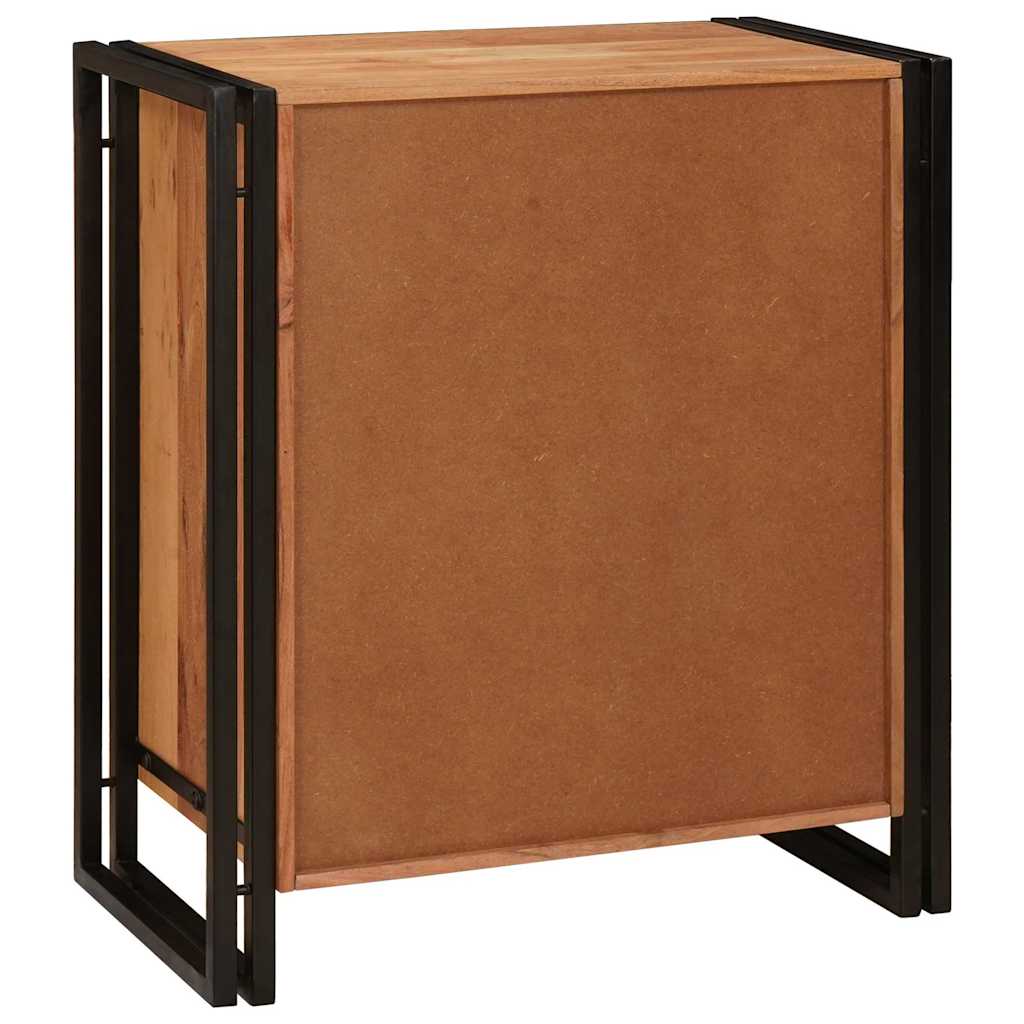 Nachttisch Braun 66 x 35 x 76 cm Massives, grobes Mangoholz
