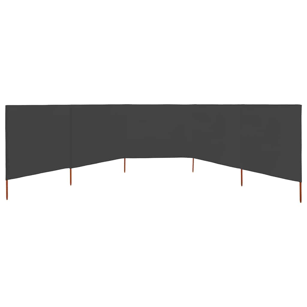 3-teiliges Windschutzgewebe 400 x 120 cm Weiß