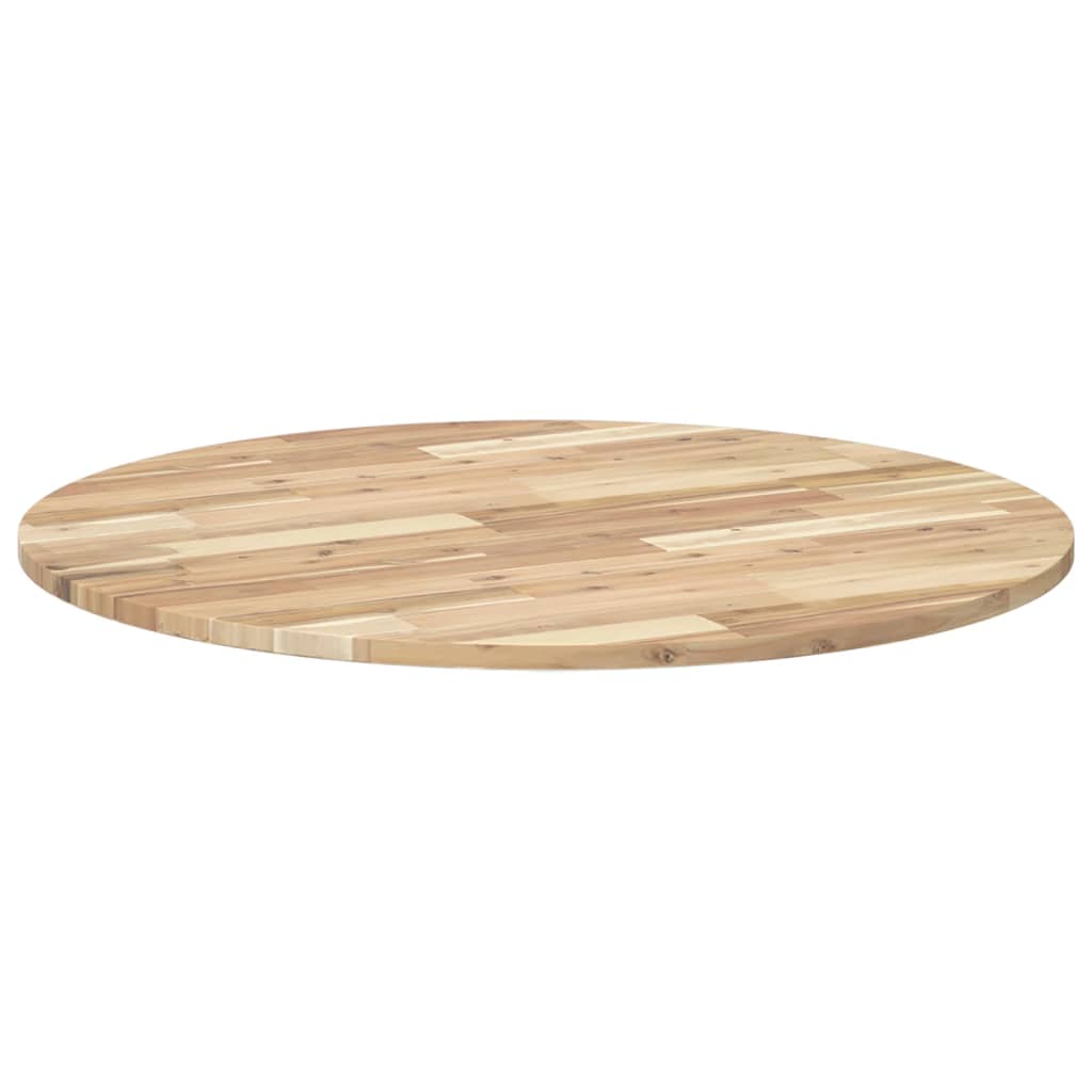 Tischplatte Rund Ø40x2 cm Massivholz Akazie