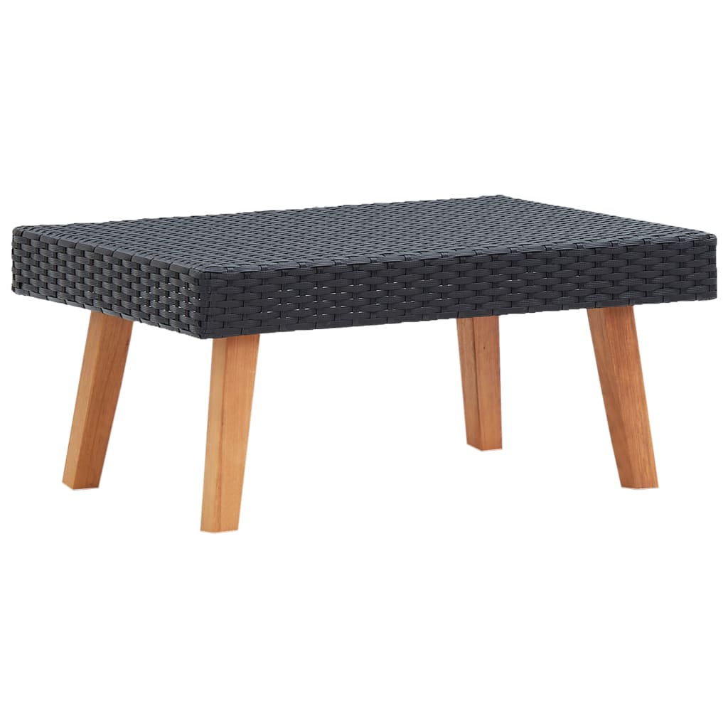 Garten-Couchtisch Poly Rattan Beige