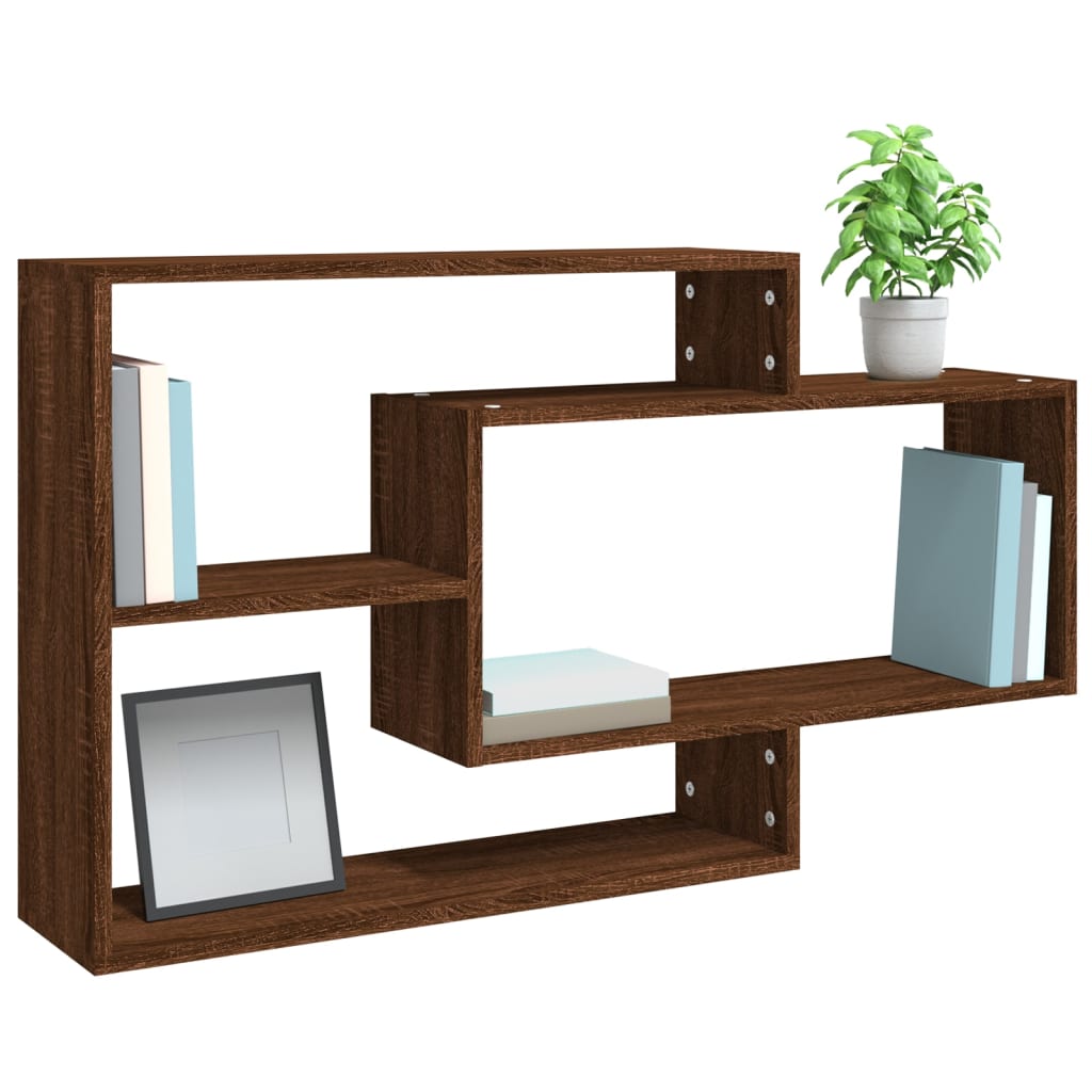 Wandregale Weiß 104x20x58,5 cm Holzwerkstoff