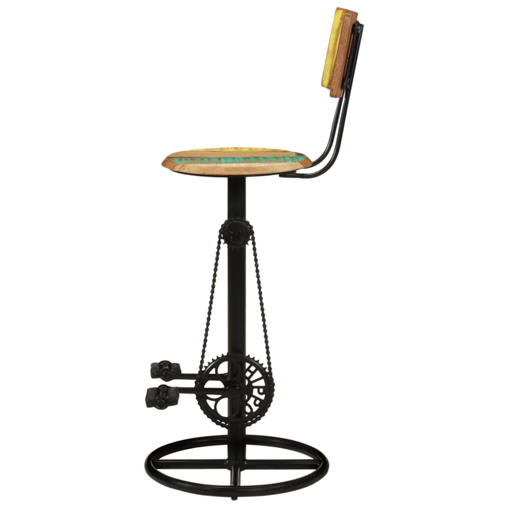 Barhocker 2 Stk. Massivholz Mango