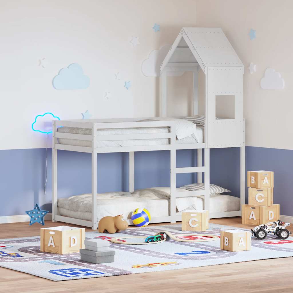Dach für Kinderbett 60x89x134,5 cm Massivholz Kiefer