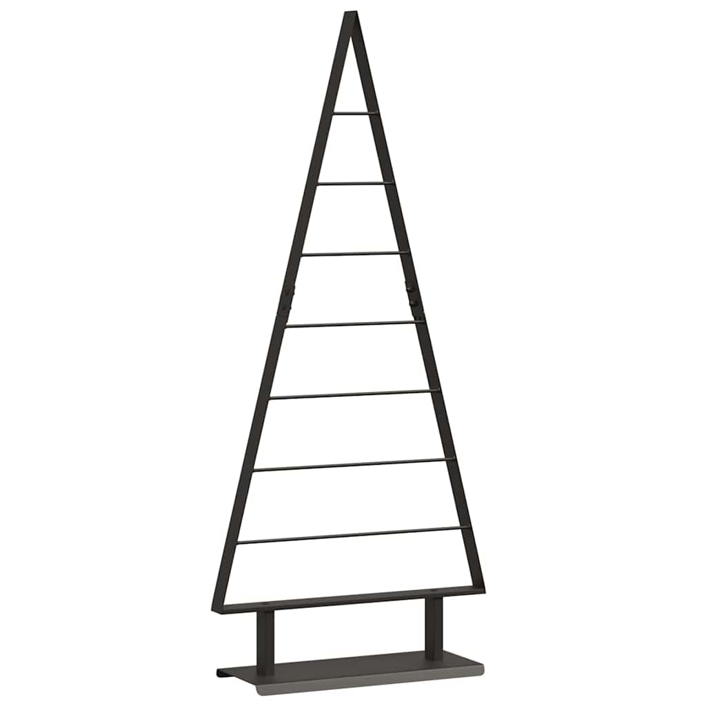 Metall Weihnachtsbaum mit Ständer Schwarz 60 cm Stahl