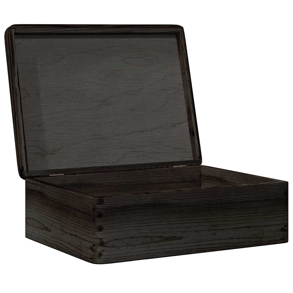 Holzkiste mit Deckel 40x30x13 cm Massivholz Kiefer