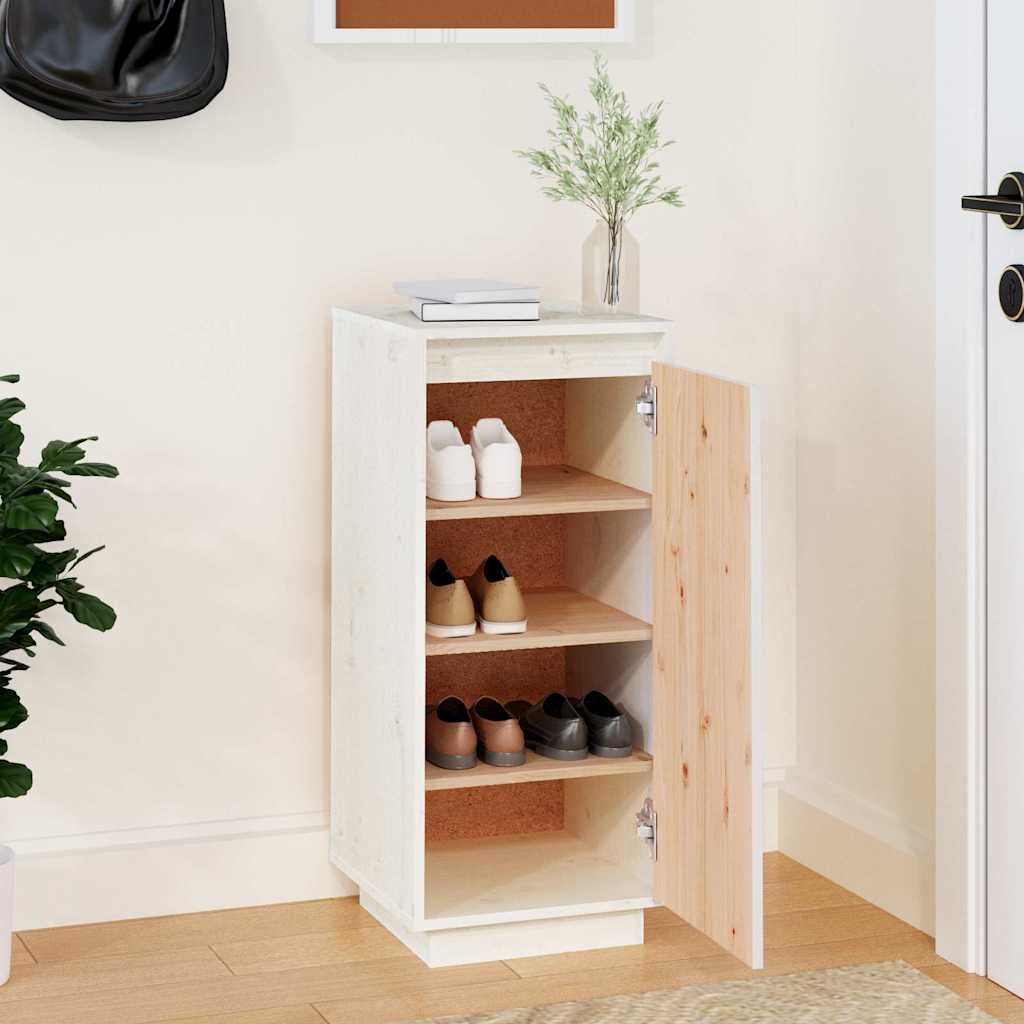 Schuhschrank 35x35x80 cm Massivholz Kiefer