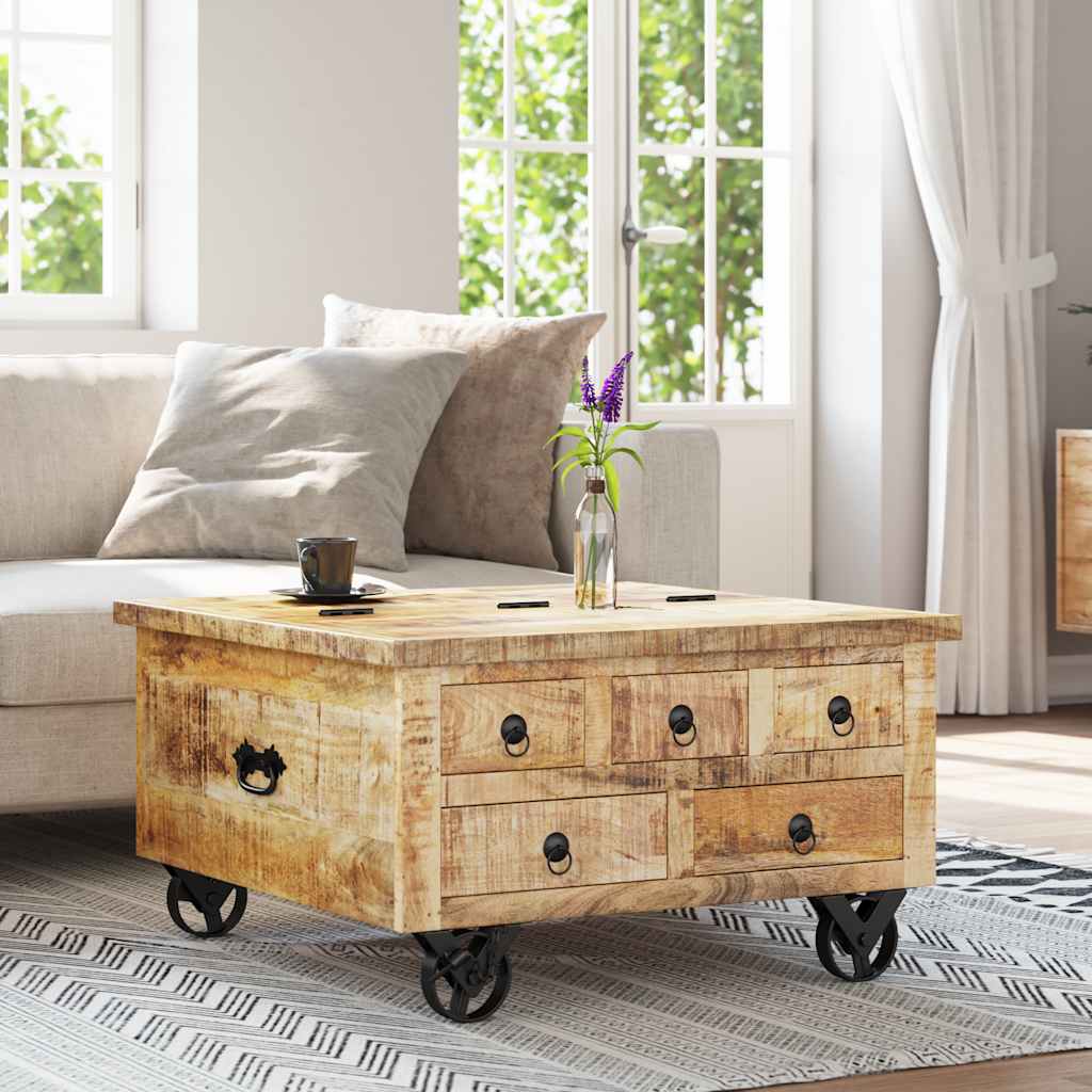 Couchtisch Altholz 70x70x38 cm