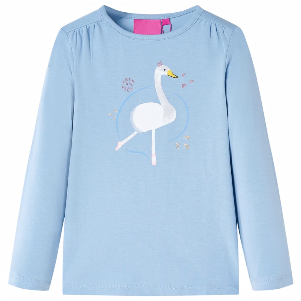 Kinder-Langarmshirt Marineblau 92