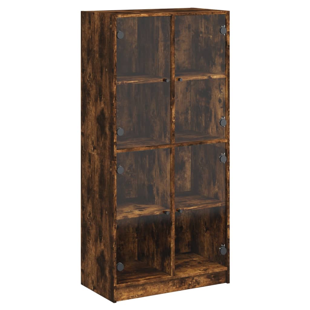Bücherschrank mit Türen Weiß 136x37x142 cm Holzwerkstoff