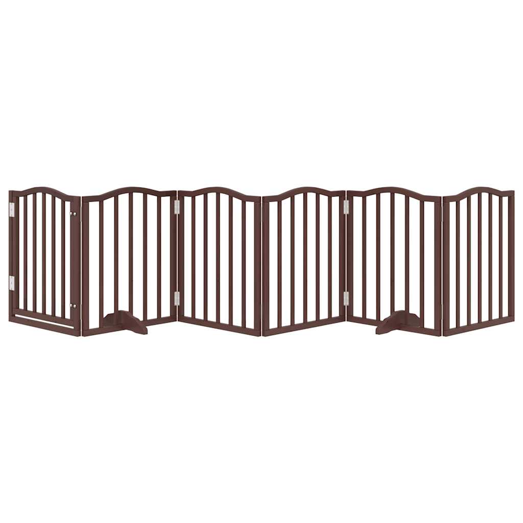 3-tlg. Hundetor Faltbar 150 cm Pappelholz