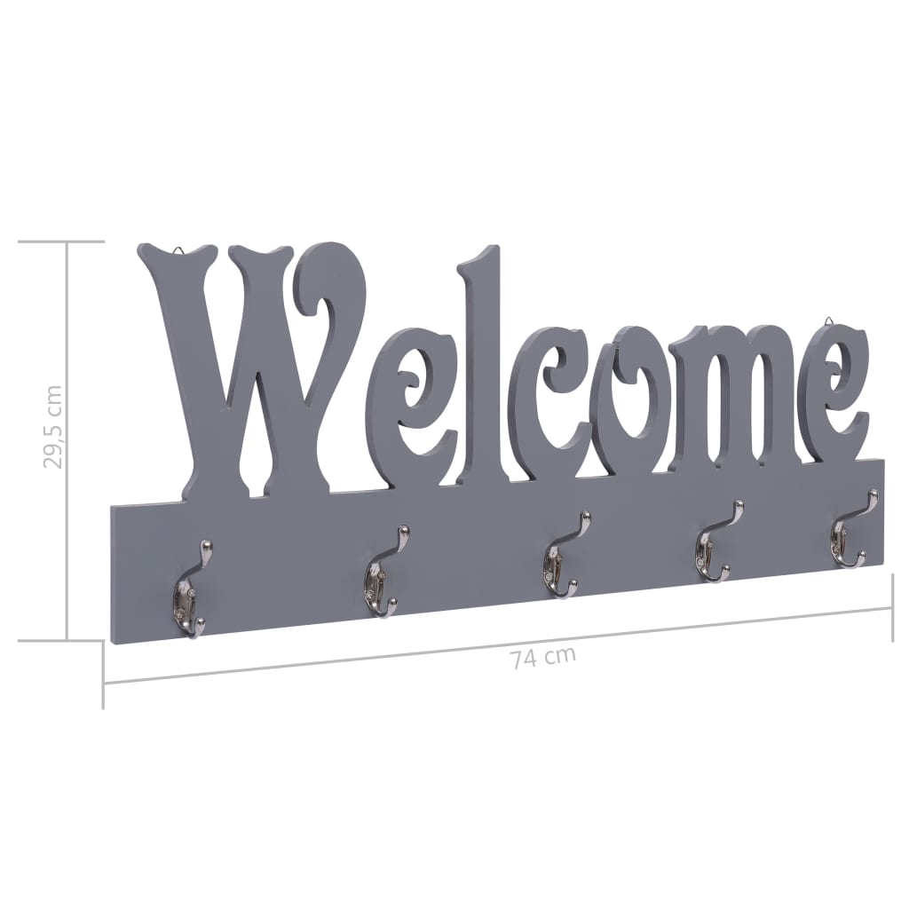 Wandgarderobe HOME 50 x 23 cm