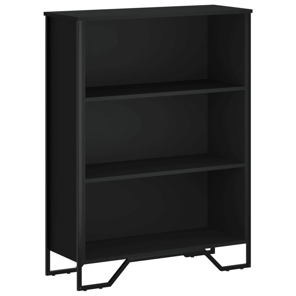 Bücherregal Schwarz 80x31x169 cm Holzwerkstoff