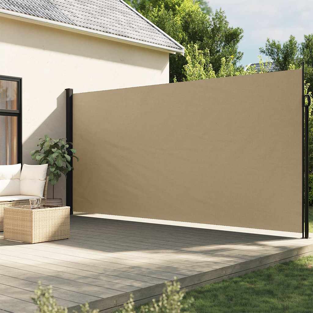 Seitenmarkise Ausziehbar Schwarz 100x300 cm