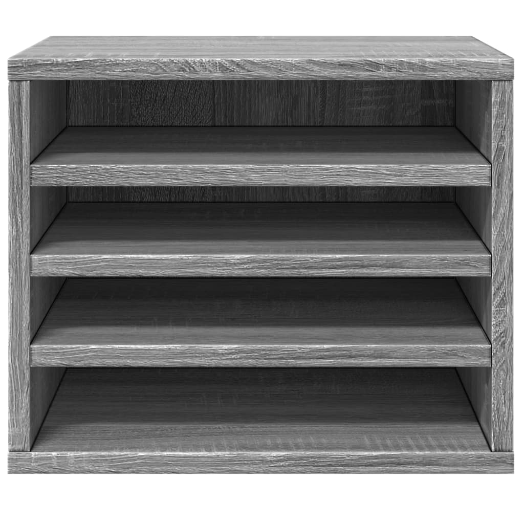 Schreibtisch-Organizer Weiß 36x26x29,5 cm Holzwerkstoff
