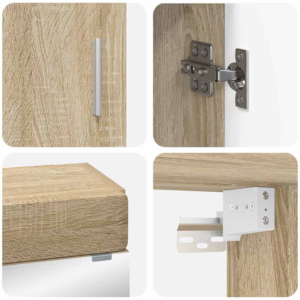 Badezimmermöbel-Set TULUM 2 pcs Weiß 60 x 34 x 63 cm