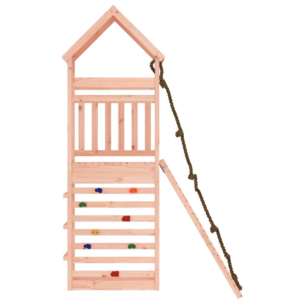 Spielturm mit Kletterwand Massivholz Kiefer