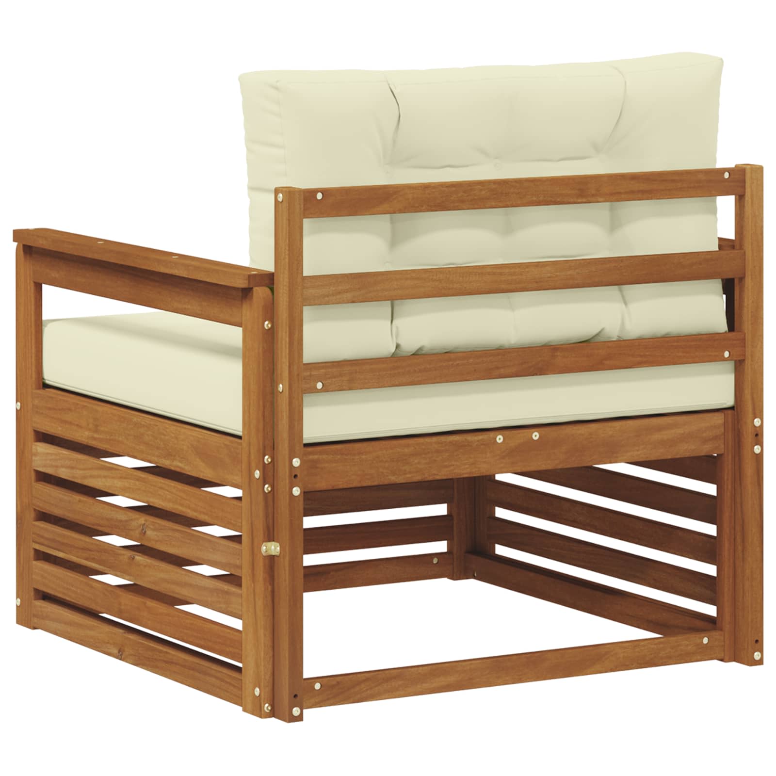 2 Stück Outdoor-Sofa Natur