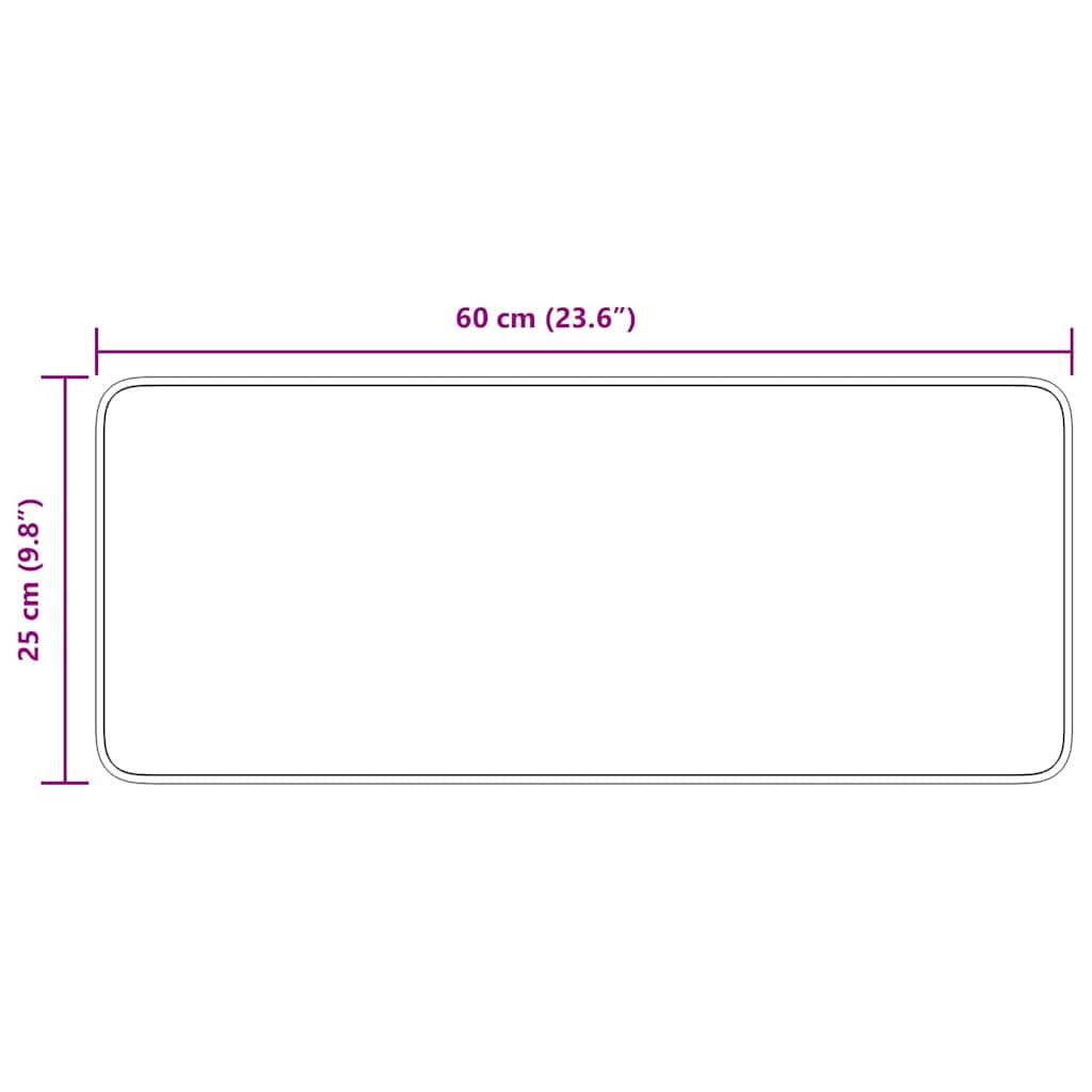 Antirutsch Stufenmatten 15 Stk. 60x25 cm Anthrazit Rechteckig