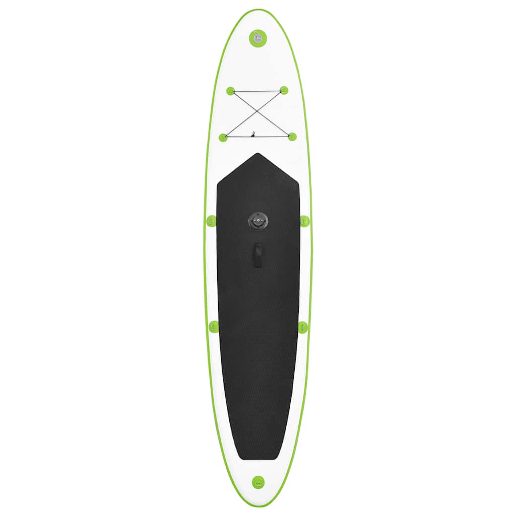 Aufblasbares SUP-Board mit Segel Set Rot und Weiß
