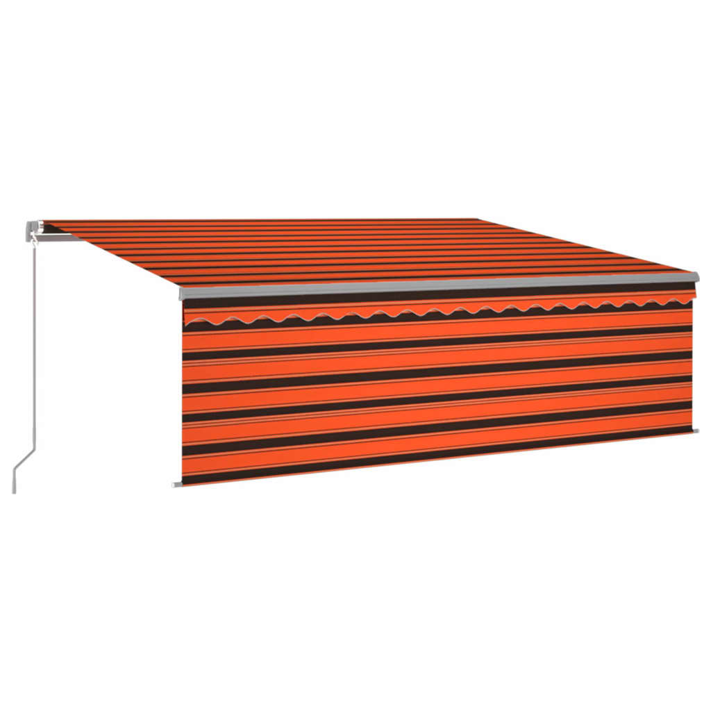 Markise Manuell Einziehbar mit Rollo 3x2,5 m Creme