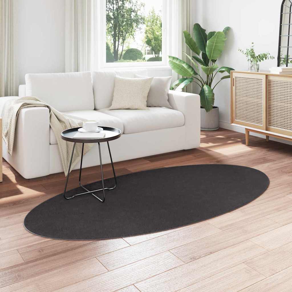 Bereichsteppiche HUARTE Anthrazit 100 x 200 cm 100 %Polyester