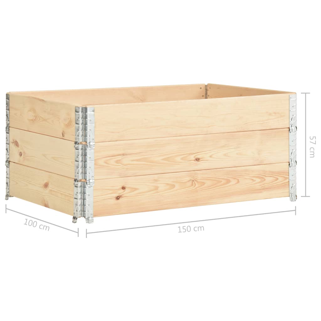 Hochbeet 60x80 cm Kiefer Massivholz