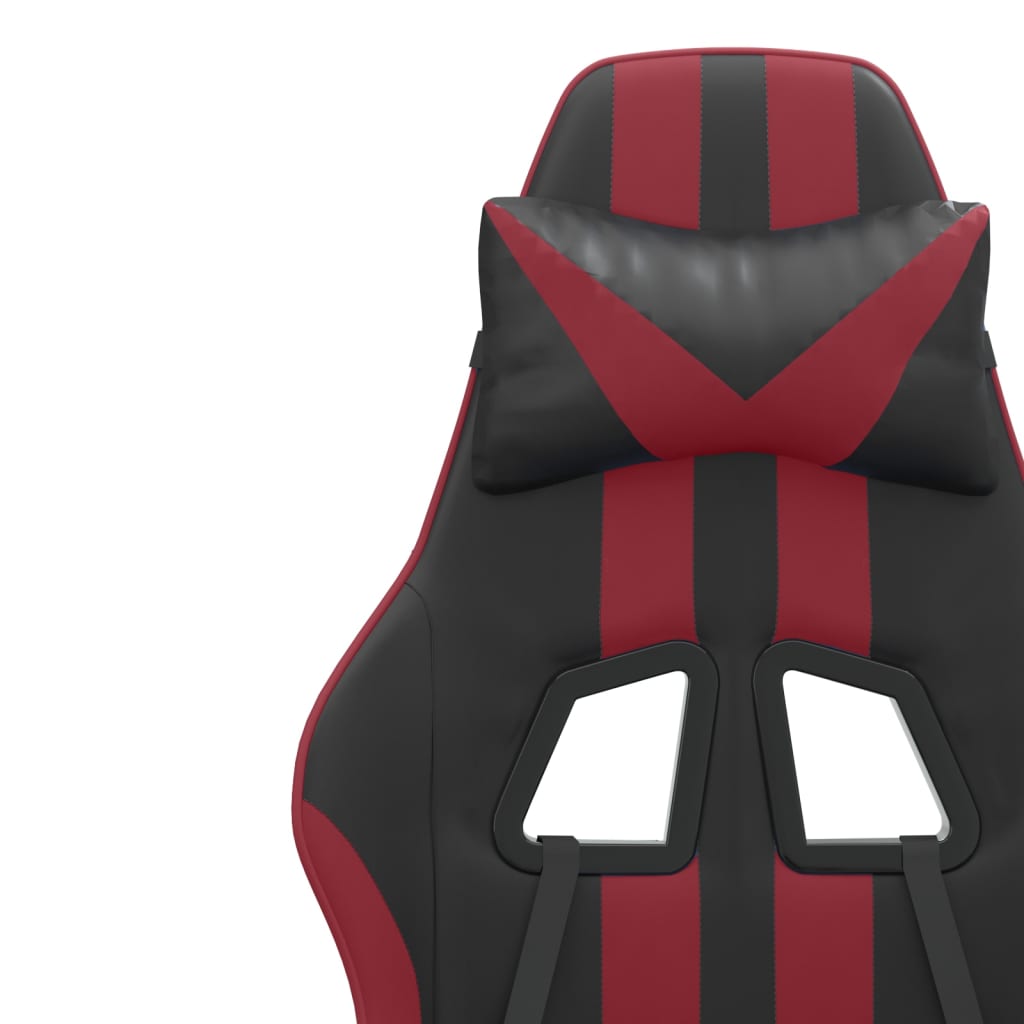 Gaming-Stuhl Drehbar Schwarz und Blau Kunstleder