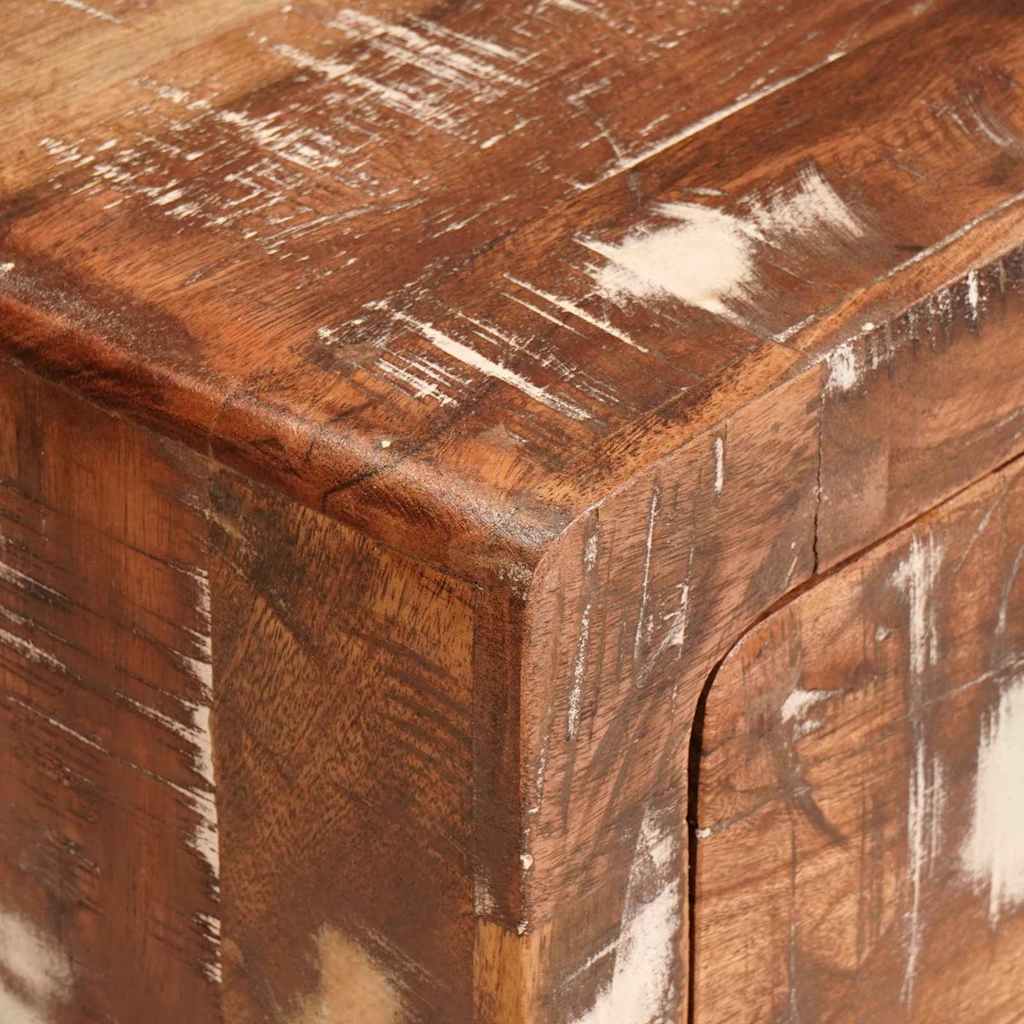 Beistelltisch Braun 40 x 32 x 46 cm Massivholz Mango
