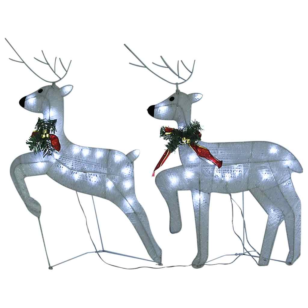 LED-Rentiere 2 Stk. Gold 40 LEDs