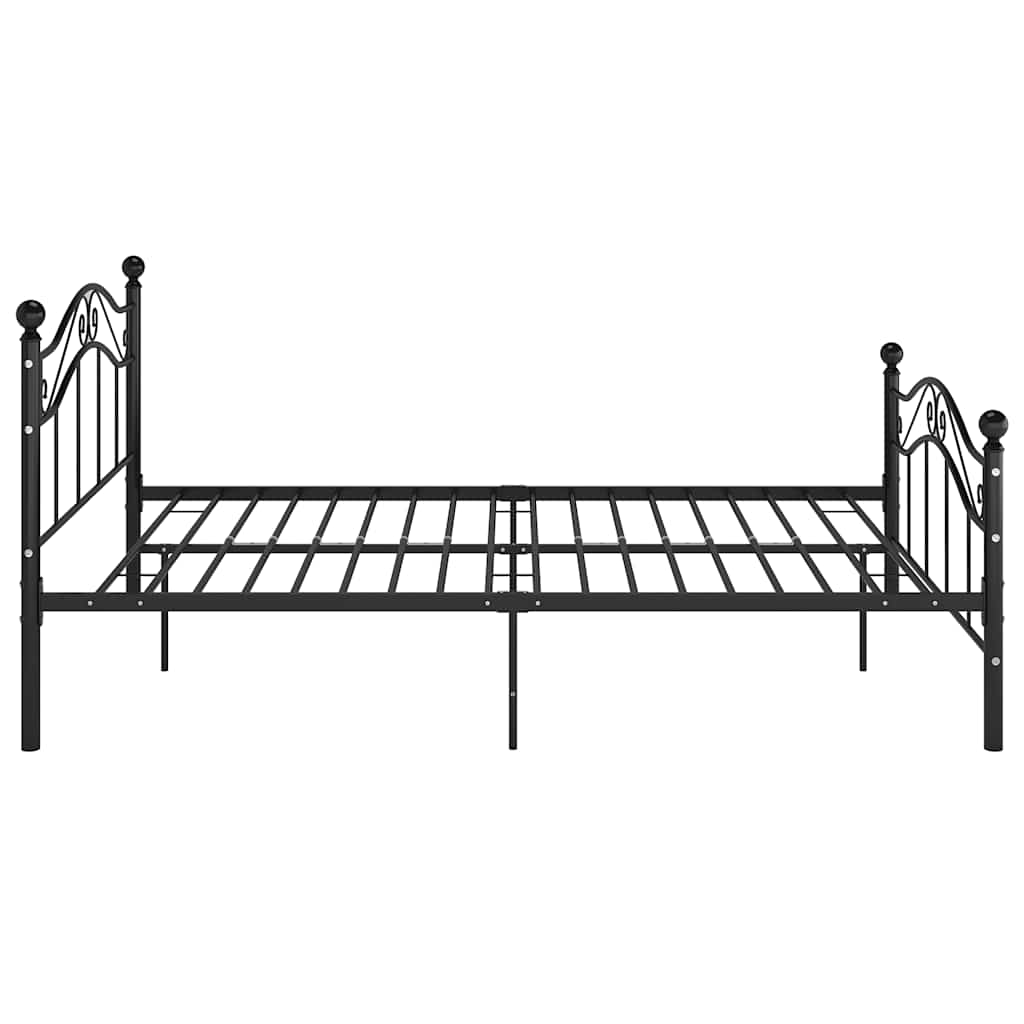 Bett Weiß Metall 120x200 cm