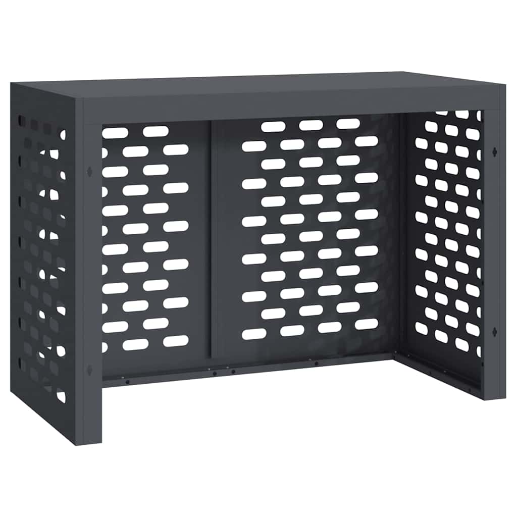 Klimaanlagenabdeckung Schwarz 90 x 40 x 60 cm Stahl
