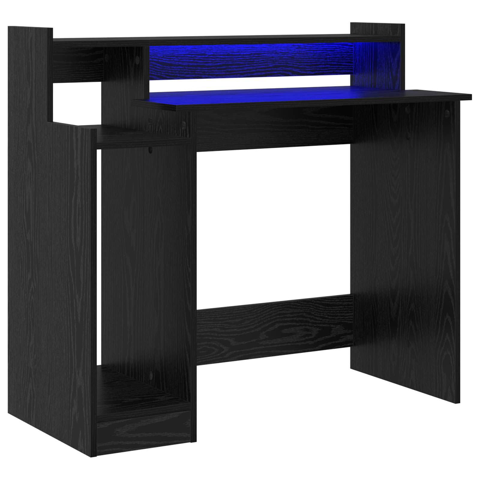 Schreibtisch mit LEDs Weiß 97x45x90 cm Holzwerkstoff