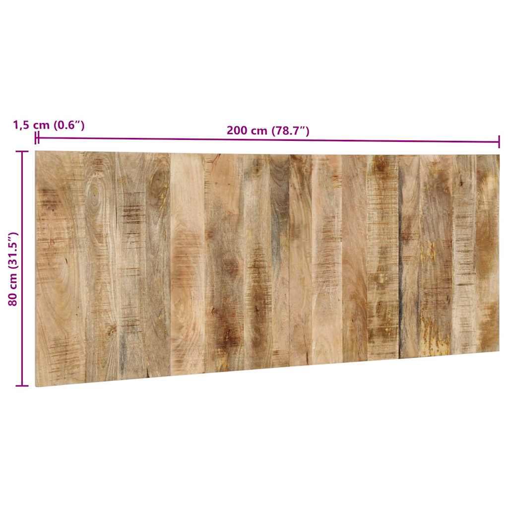 Kopfteil Mehrfarbig 160 cm Massivholz Altholz