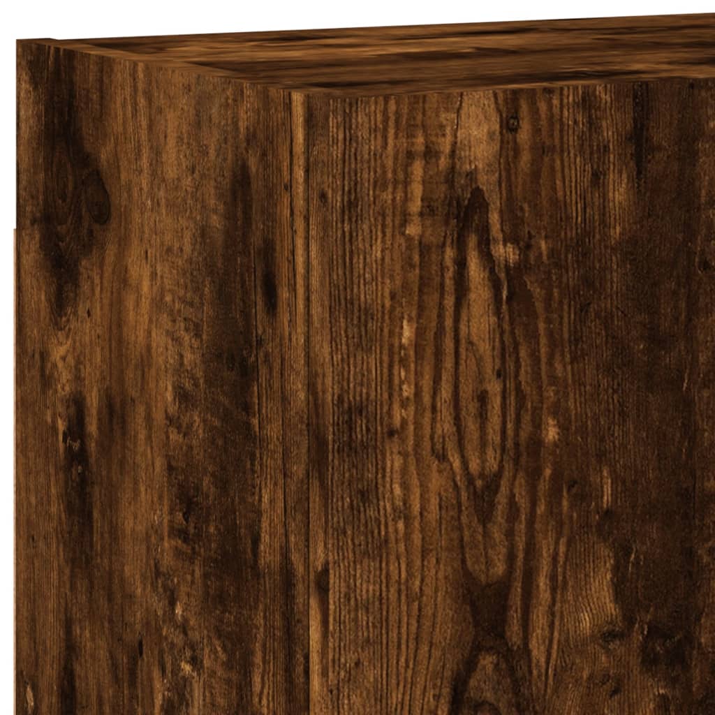 4-tlg. Wohnwand Weiß Holzwerkstoff