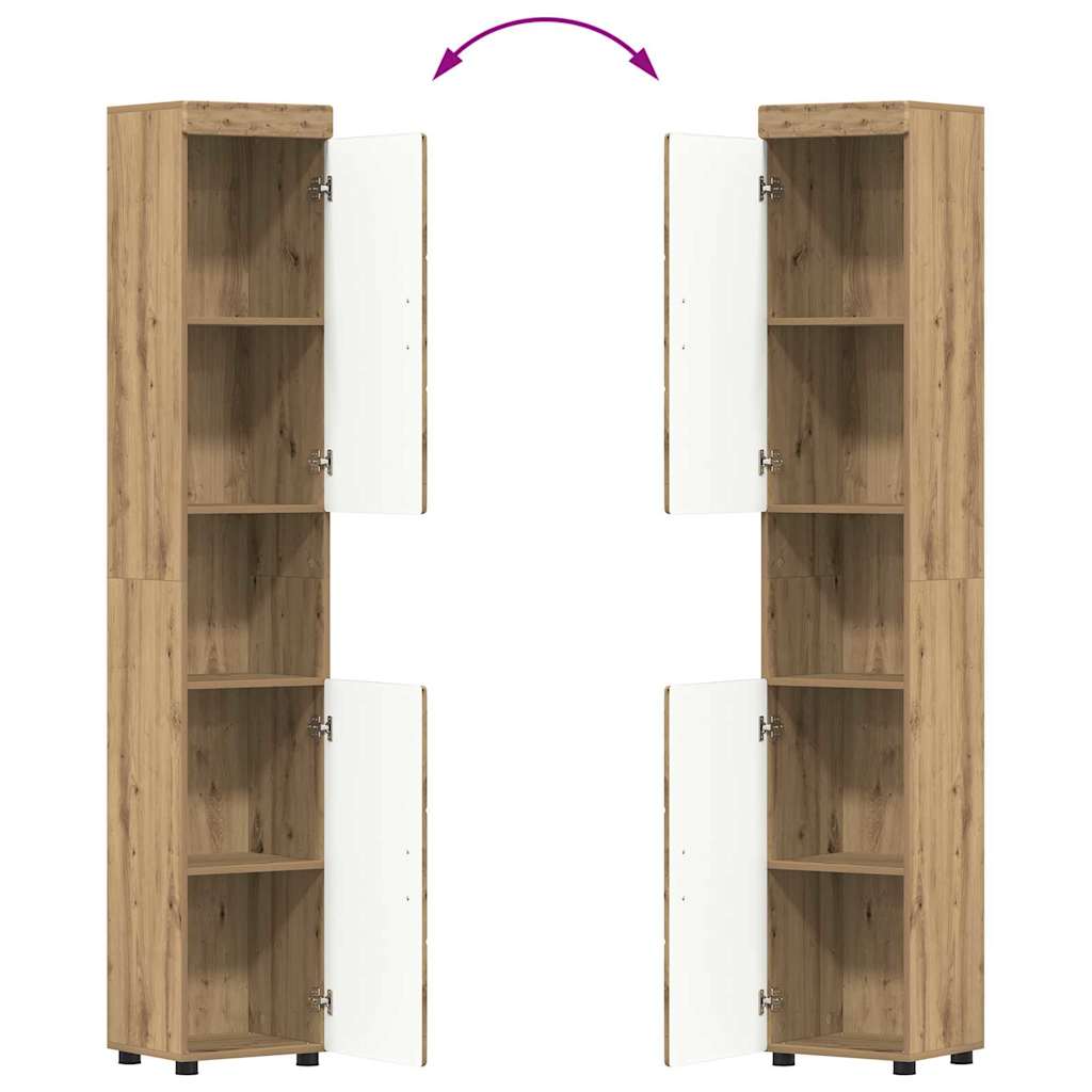 Badezimmermöbel-Set TULUM 2 pcs Weiß 60 x 34 x 63 cm