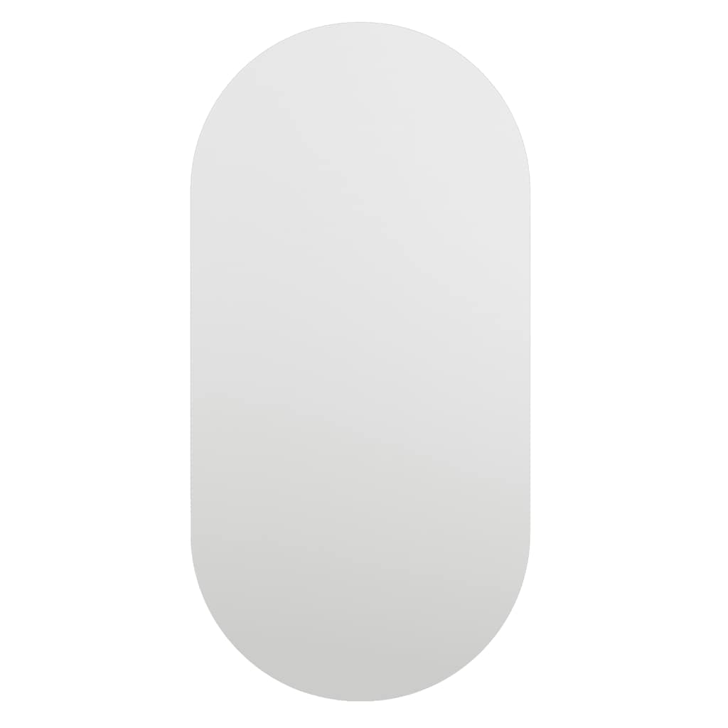 Spiegel mit LED-Leuchten 60x30 cm Glas Oval