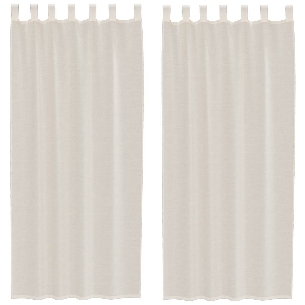 Voile Vorhänge mit Ösen 2 Stk. Apfelgrün 140x140 cm