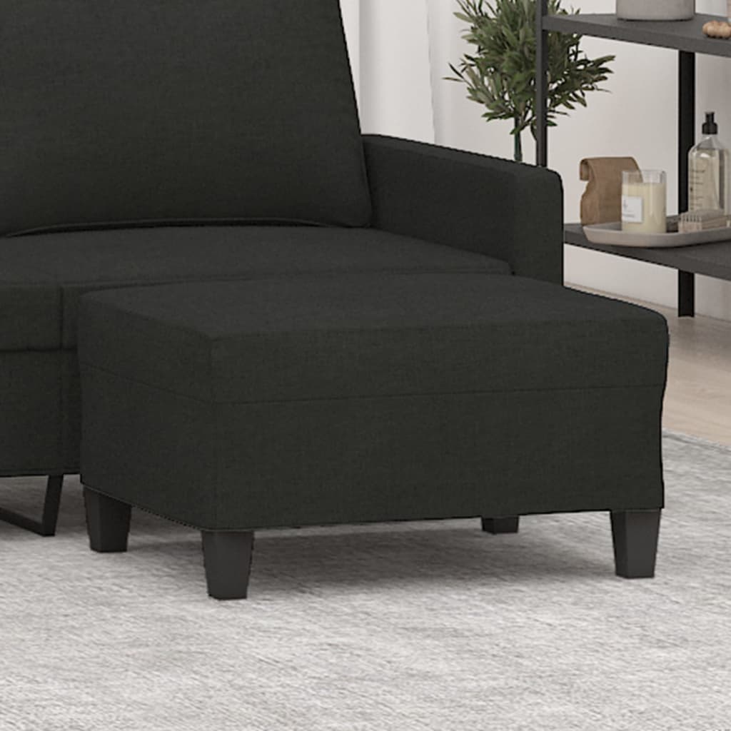 Fußhocker Hellgrau 60x50x41 cm Stoff