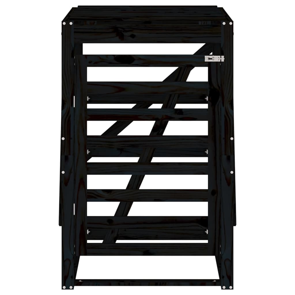 Mülltonnenbox 84x90x128,5 cm Massivholz Kiefer