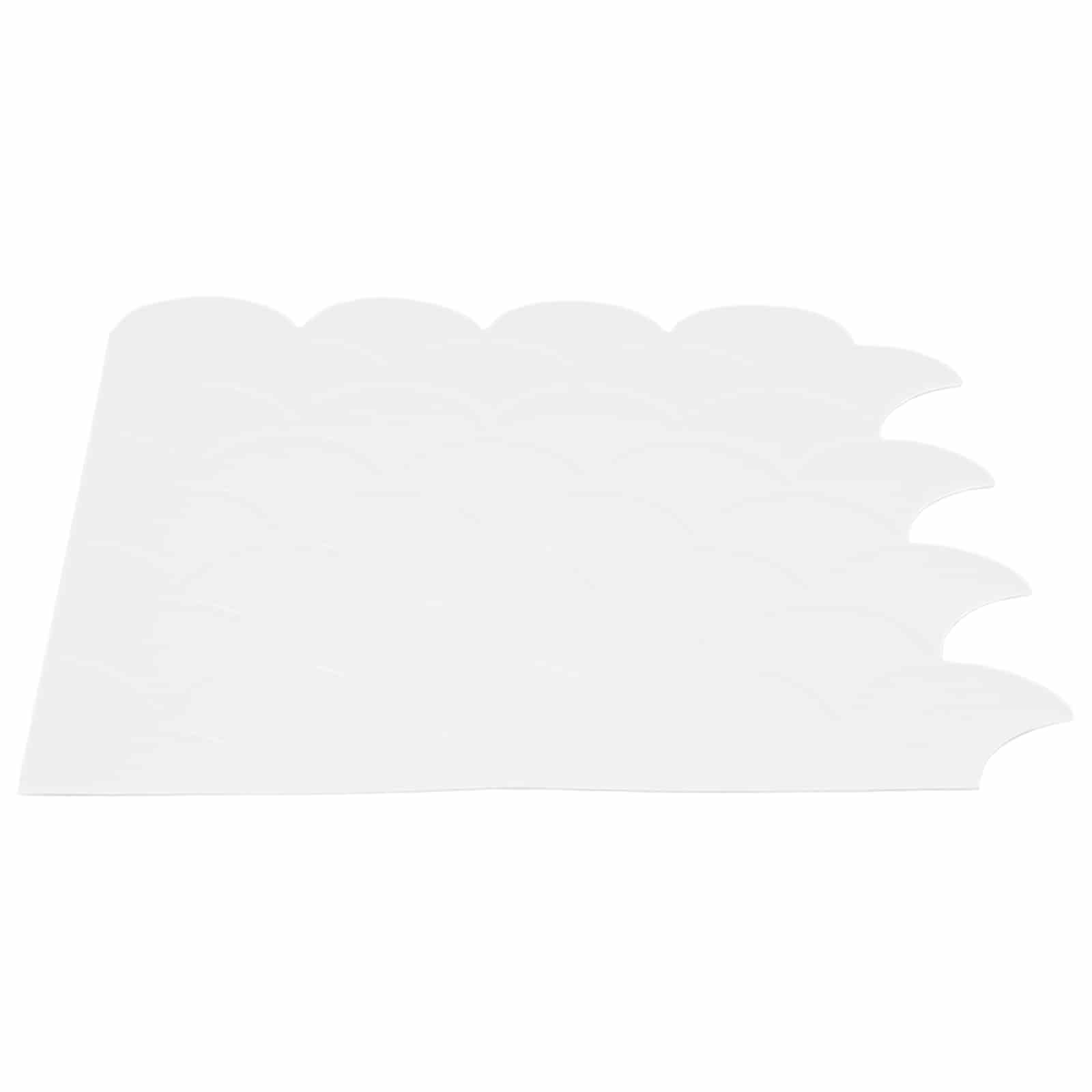 Fischschuppen Fliese 10 pcs Weiß 30 x 30 cm Polyurethan und PET