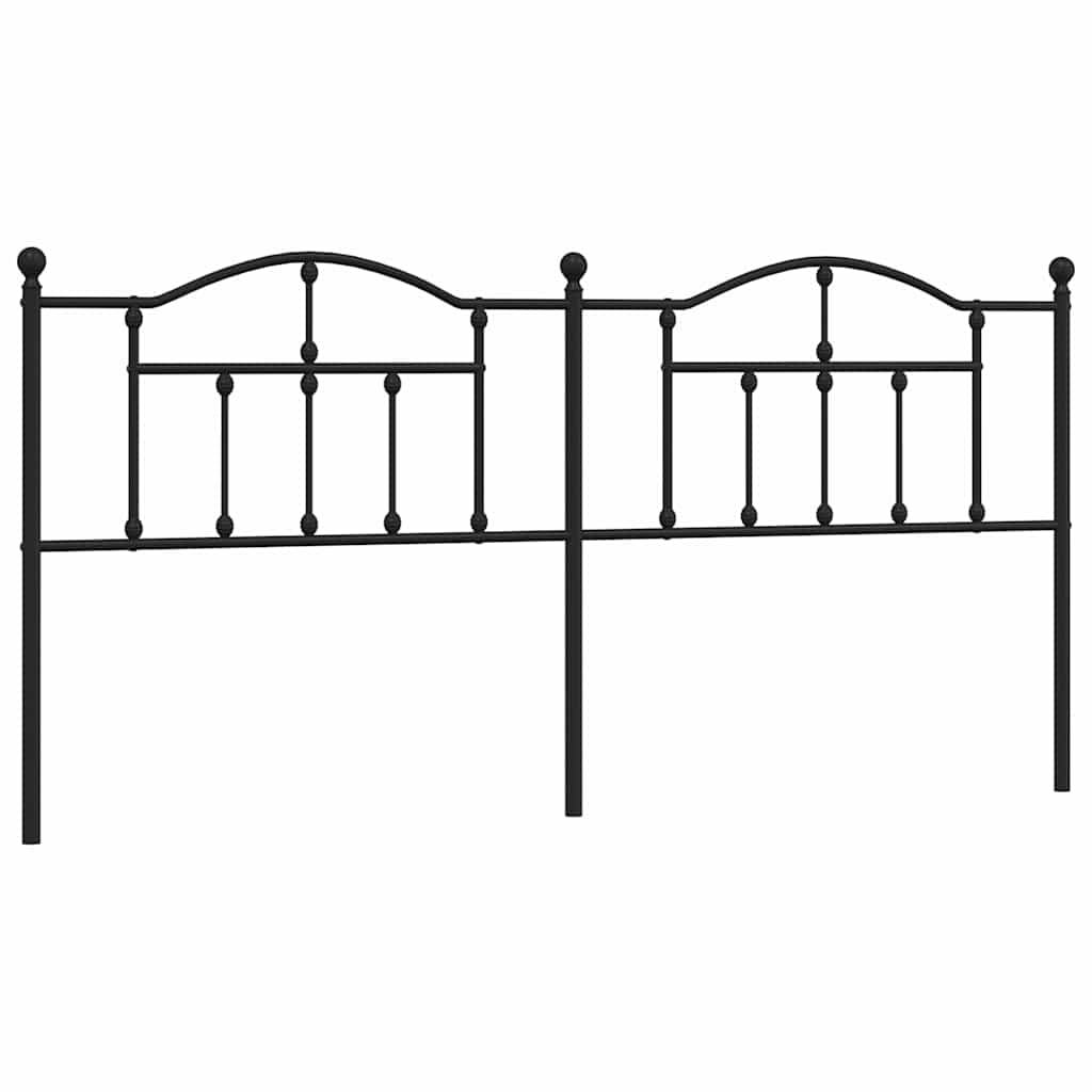 Ersatz-Kopfteil Metall Schwarz 90 cm