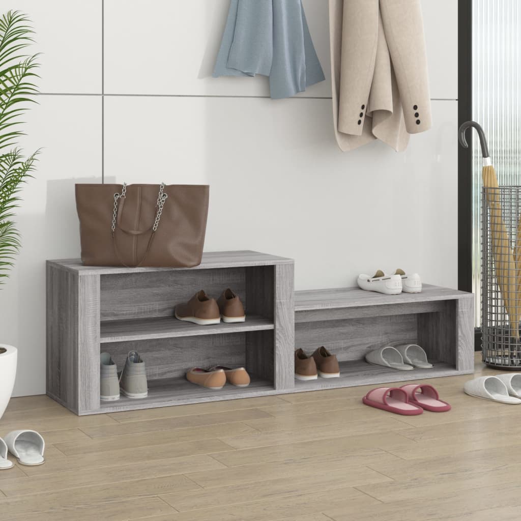Schuhschrank Weiß 150x35x45 cm Holzwerkstoff