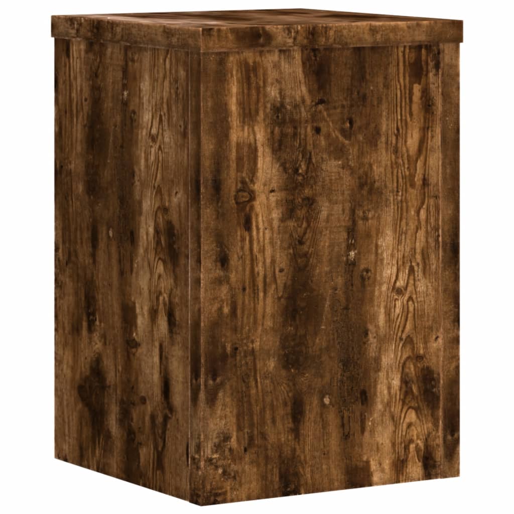 Pflanzenständer 2 Stk. Weiß 33x33x100 cm Holzwerkstoff