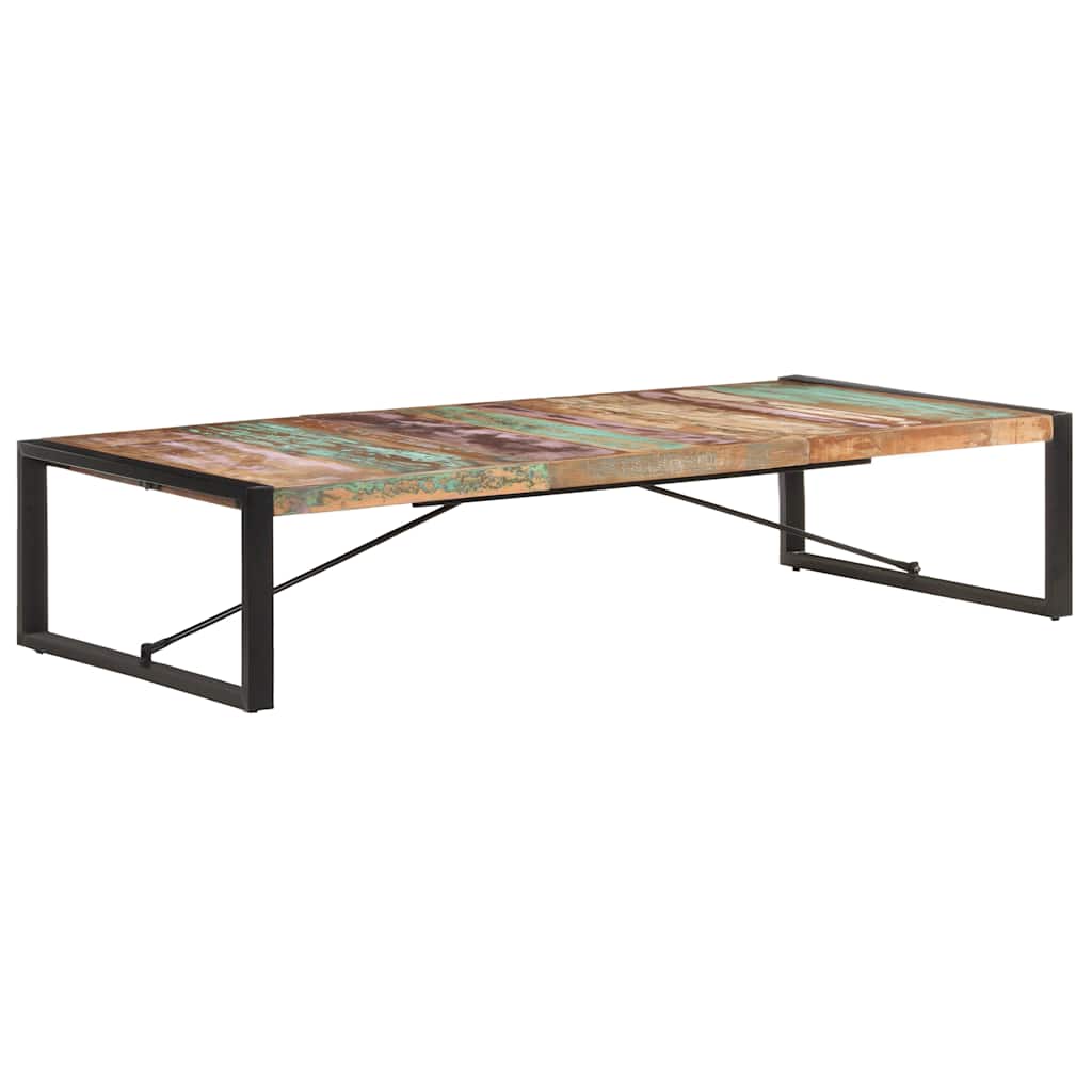 Couchtisch 140x140x40 cm Raues Mangoholz
